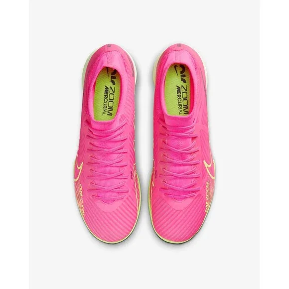 Nike Zoom Superfly 9 Academy IC Soccer Shoes Pink Blast Volt Sz 9 DJ5627-605 - Picture 4 of 8